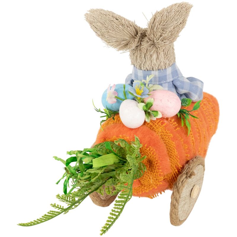 Northlight Boy Bunny with Carrot Car Easter Decoration - 13", 5 of 7
