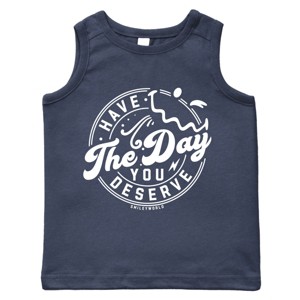 The Juniper Shop SmileyWorld Have The Day You Deserve Circle Toddler Tank - 1 of 4