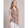 Sleeveless V-Neck Pleat Front Blouse - 2 of 3