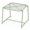 Modern Mesh Outdoor End Table, Rectangle Powder-Coated Metal Patio End Table for Outside Use, Patio Side Table -Christopher Knight Home - 3 of 4
