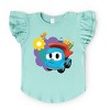 Leo the Truck School Pencils - Flutter Sleeve Graphic T-Shirt - 2 of 4