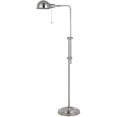 Cal Lighting 60W Croby Pharmacy Floor Lamp, Brushed Steel (BO-2441FL-BS)