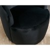 PAGED Modern Swivel Accent Chair, Barrel Sofa Chair with Metal Ring, Teddy Fabric Club Chair for Bedroom, Living Room Furniture - 4 of 4