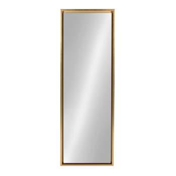 16" x 48" Evans Framed Wall Panel Mirror Gold - Kate and Laurel