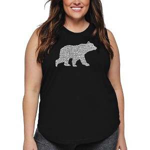 LA Pop Art Women's Word Art Tank Top - Mama Bear - 1 of 4