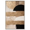 Art Remedy Sunny Cloudy Gold Brown Earthy Abstract Wall Art Framed - 2 of 4