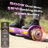 Mastgoal 6.5in Self Balancing Scooter -500W All Terrain Scooter with LED Lights & Bluetooth Speaker, Max Load 176lbs, for Ages 6-12 Kids - 2 of 4