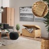 Casafield 36" Storage Trunk with Curved Lid, Safety Hinge - Water Hyacinth Wicker Storage Chest Basket for Bedroom, Entry Way, Living Room - 2 of 4