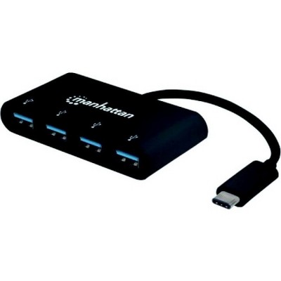 Manhattan SuperSpeed USB 3.1 Gen 1 C Hub - USB - External - 4 USB Port(s) - 4 USB 3.0 Port(s) - PC, Mac