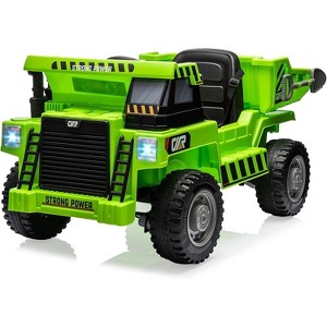 Ride On Dump Truck, Ride On Car with Remote Control, 12V Kids Electric Car with Remote Control - 1 of 4