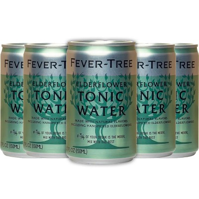 Fever Tree Elderflower Water- Premium Quality Mixer - Refreshing Beverage for Cocktails & Mocktails 150ml Bottles