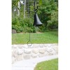 Achla Designs 6.5" Wrought Iron Old Time Farmhouse with Bell Graphite Powder Coat Finish: Outdoor Garden Decor - 2 of 4
