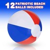 ArtCreativity  Inflatable Patriotic Beach Balls 16 Inches (Pack of 12) - 2 of 4