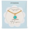 Gold Plated Turquoise Stone Pendant Necklace | ETHICGOODS - 2 of 4