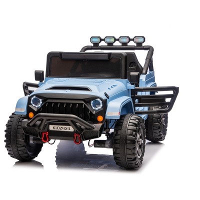 24V Ride on Toys for Kids, 2 Seater Electric Ride on Car w/Remote Control, 4 Powerful Motors, 4WD/2WD, 3 Speeds, Bluetooth, for Kids Toddler