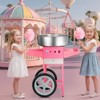 VEVOR Electric Cotton Candy Machine with Cart, 1000W Commercial Candy Floss Maker with 20.5 in Stainless Steel Bowl, Sugar Scoop, and Drawer, Pink - 2 of 4