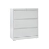 Flavia 3 Drawer Metal Label Frame Filing Cabinet with Secure Locking Mechanism | ARTFUL LIVING DESIGN - 2 of 4
