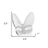 HomeRoots 3" Clear Crystal Butterfly Figurine Tabletop Sculpture - 3 of 4