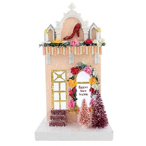 Cody Foster 11.25 In Ellen's Shoe Shop Christmas Christmas Village , Lightweight Christmas Decor Nostalgic Putz Building (1PC) - 1 of 4