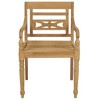 vidaXL Batavia Chair Set of 8 Teak Solid Teak Wood Standard Durable - 3 of 4