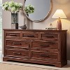 52" Wide Farmhouse 7 Drawers Dresser for Bedroom, Wood Chest of Drawers with Natural Texture for Bedroom, Living Room - 2 of 4