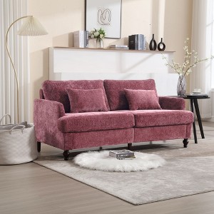 NicBex 69 Inch Loveseat,Modern Chenille Loveseat Sofa with Brown Wood Feets,Upholstered 2-Seater Couch for Living Room - 1 of 4