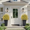 GustoWave 15.7'' x 22'' Artificial Plants with Ground Spike Set of 2, Weather-Resistant Faux Shrubs Bushes Potted Plants with Flowers - 3 of 4