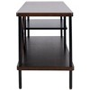 Bruno Industrial Media TV Stand - Walnut/Black - Safavieh. - 3 of 4