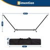 Premium 2-Person Hammock Set with Quick-Lock Steel Stand –Grade Outdoor Lounger for Patio, Camping & Backyard (500lb Capacity + Waterproof Carry Bag) - 3 of 4