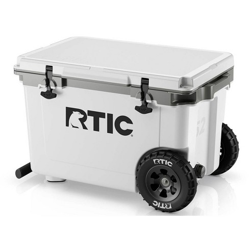 52 QT Ultra-Light Wheeled Cooler, White & Grey