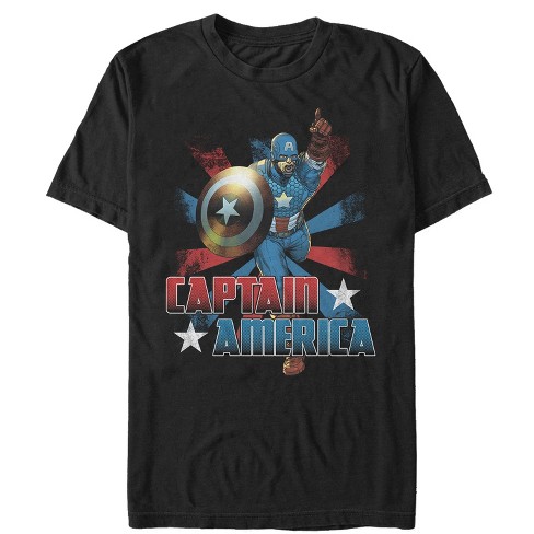 Men's Marvel Captain America Star T-shirt : Target