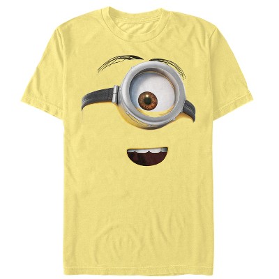 Men's Despicable Me One Eyed Minion Costume T-shirt - Banana - 3x Large ...