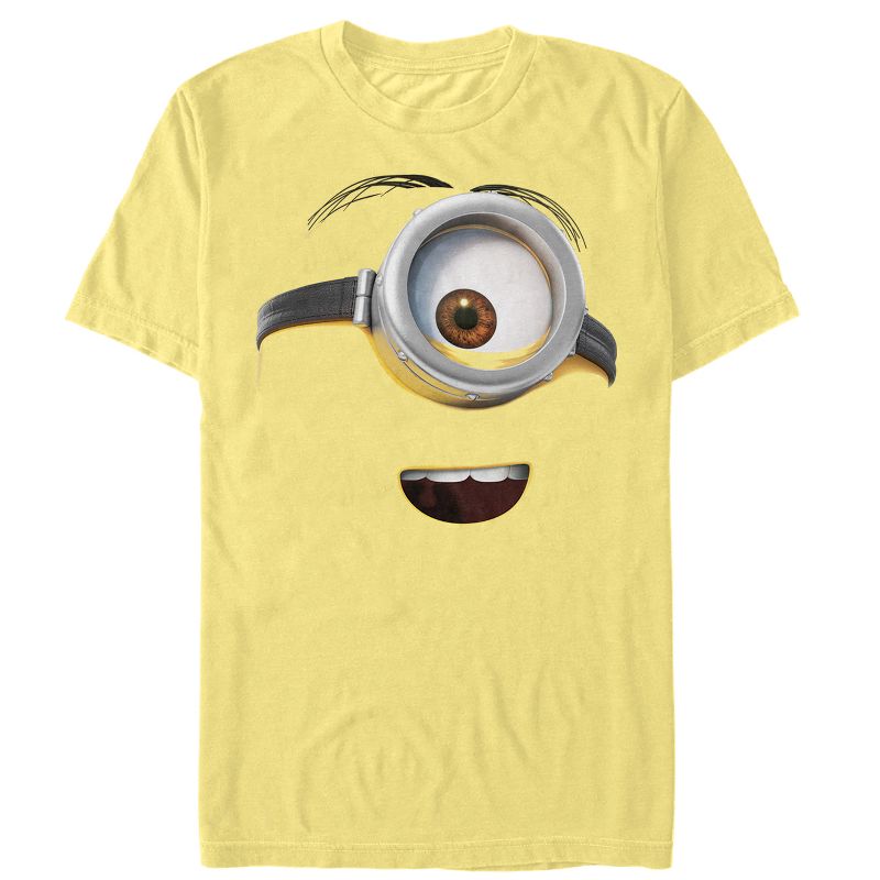 Men's Despicable Me One Eyed Minion Costume T-Shirt, 1 of 4