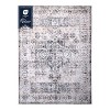 Delara Machine Washable Area Rug, Soft & Durable, Non-Slip Rug for High Traffic Areas, Grey/Soft Taupe - 3 of 4