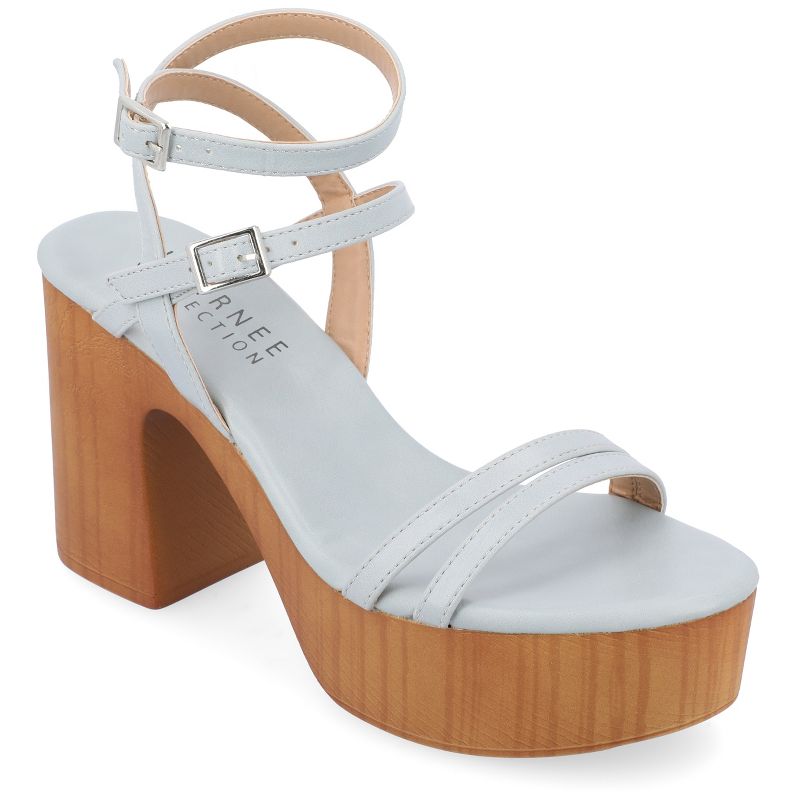 Journee Collection Womens Emerynn Tru Comfort Foam Platform Clog Multi Strap Sandals, 1 of 9