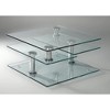 Chintaly Imports,Contemporary Multi-Top Motion Glass Cocktail Table - 3 of 3