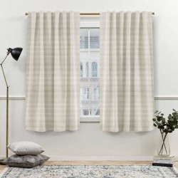 Set Of 2 Loha Linen Window Curtain Panel - Exclusive Home™ : Target