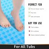 FENCY Long Shower Mat with Drain Holes Suction Cups - 4 of 4