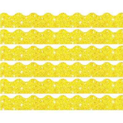 TREND Yellow Sparkle Terrific Trimmers®, 32.5 Feet Per Pack, 6 Packs