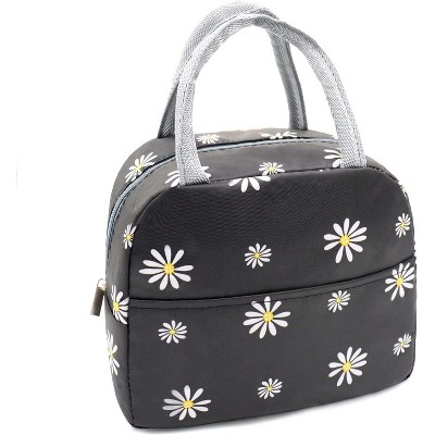 Insulated Lunch Bag Women Girls, Reusable Cute Tote Lunch Box for Adult & Men, Leakproof Cooler Lunch Bags for Work Office