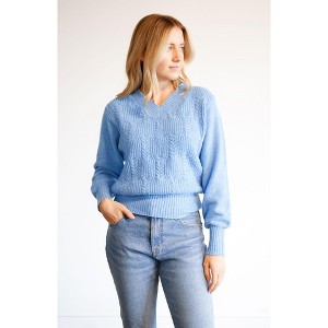 ABLE Women's Lindsey Cable Pullover Sweater - 1 of 4