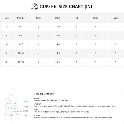 Cupshe Women's Chic Black One-Piece Swimsuit with Scalloped Trim-M-Black — фото 6
