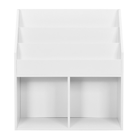 Tangkula 4-layer Corner Storage Rack Freestanding Display Bookshelf White :  Target