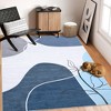 Boho Rug Modern Floral Geometric Abstract Rugs Indoor Accent Rug for Living Room Bedroom - 2 of 4