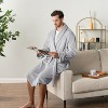 PAVILIA Mens Soft Robe, Plush Warm Bathrobe for Men, Long Spa Fleece Flannel with Shawl Collar, Pockets, Trim Piping - 4 of 4
