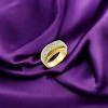 Slickblue 925 Sterling Silver Ring with Gold & Rhodium Finish and Clear CZ - Elegant Women's Fashion, Size 5-8 - 3 of 3
