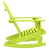 vidaXL Patio Adirondack Rocking Chair, Solid Fir Wood, Green - 3 of 4