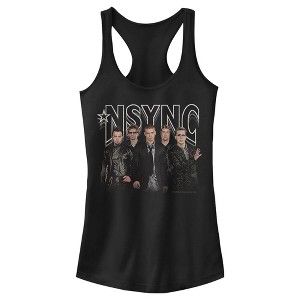 Juniors Womens NSYNC Rocker Band Pose Racerback Tank Top - 1 of 4