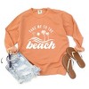Simply Sage Market Take Me To The Beach Wave Garment Dyed Sweatshirt - S - Terracotta - 3 of 4
