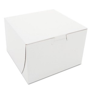 SCT White One-Piece Non-Window Bakery Boxes, 6 x 6 x 4, White, Paper, 250/Bundle - 1 of 1